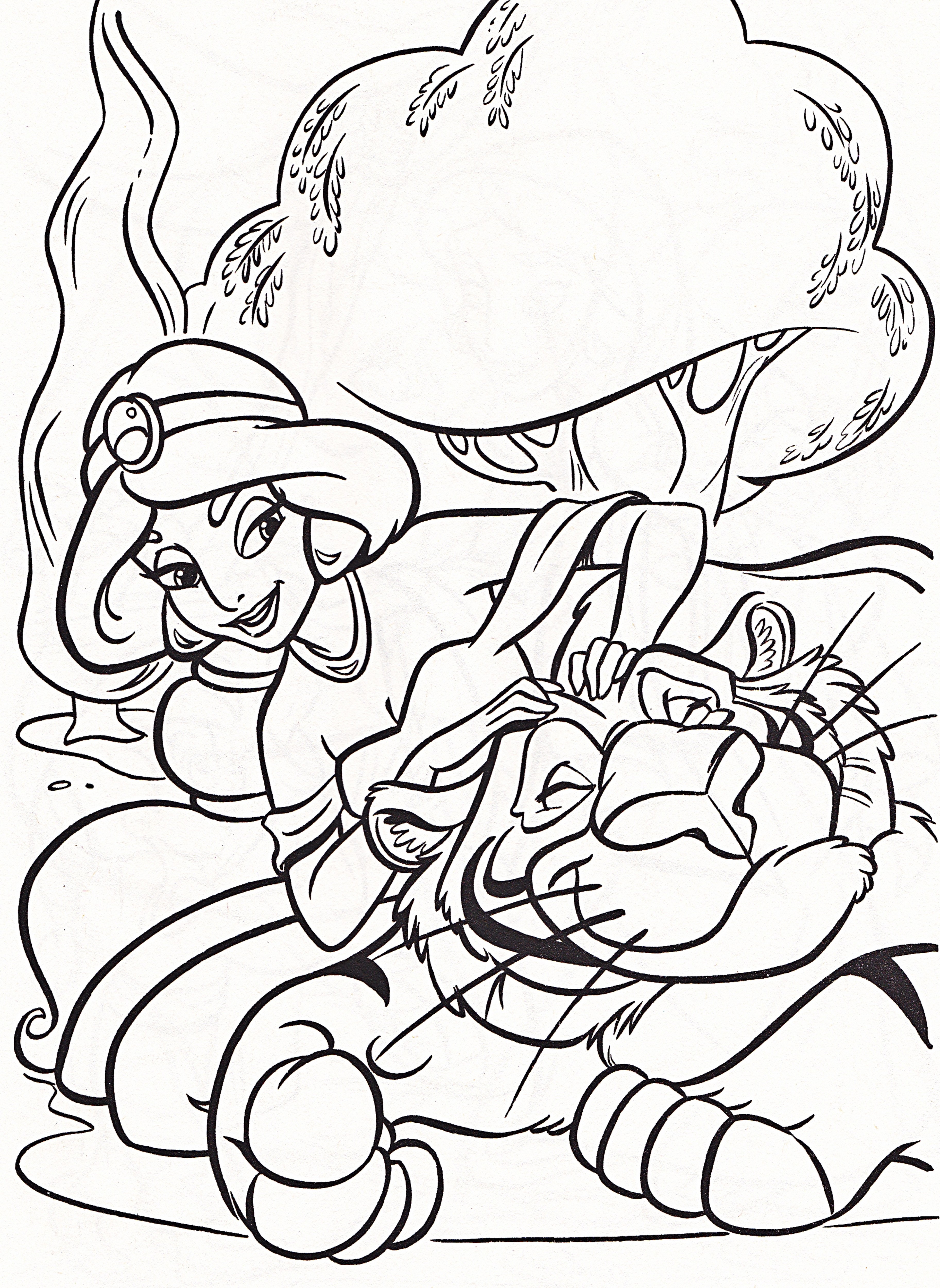 Full size 3651 — 5000 Attached Disney s Aladdin Colouring Sheets · 