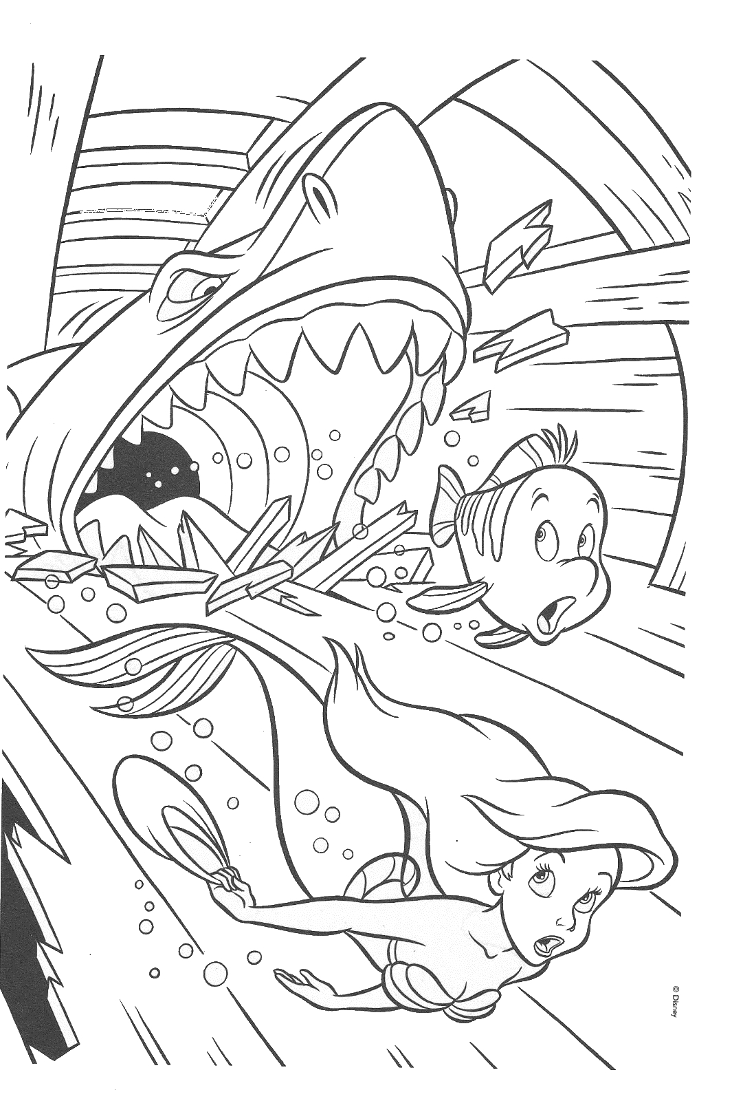 Little Mermaid Coloring Pages 7