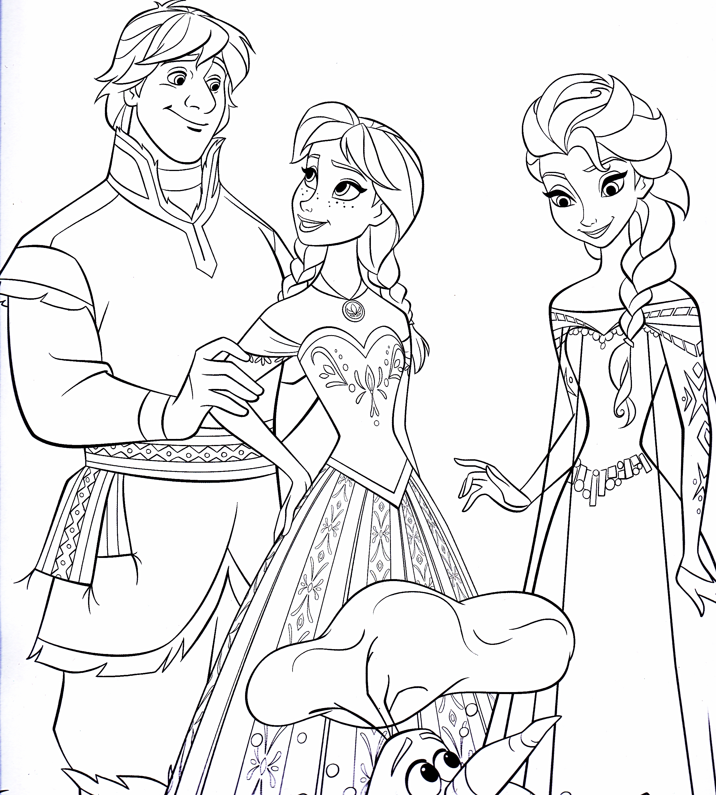 Disney’s Frozen Colouring Pages | Cute Kawaii Resources